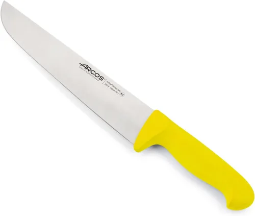 Vista 6 de Arcos Cuchillo de carnicero Range de acero inoxidable nitrum de 7 pulgadas. Cuchillo para carne. Mango azul de polipropileno. Sistema