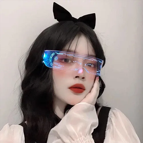 Vista 4 de Gafas LED con luz LED para adultos, 7 colores cambiantes