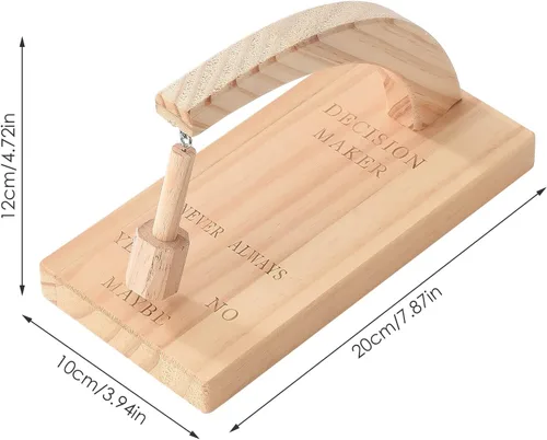 Vista 2 de Tomador de decisiones, selector magnético oscilante creativo de madera, oscila el péndulo y encuentra la respuesta a tu pregunta (- # -2)