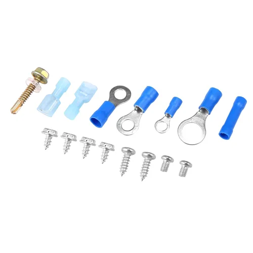 Vista 6 de X AUTOHAUX Kit de controlador de termostato de ventilador de radiador eléctrico de 12 V, kit de cable de relé de cableado para coche