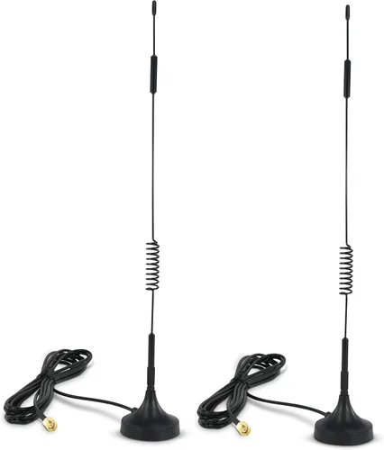 Vista 8 de Proxicast Antena magnética externa 4G/5G, bobina cargada de 7 dBi con conectores SMA y TS9 compatibles con AT&T Nighthawk, Verizon Jetpack