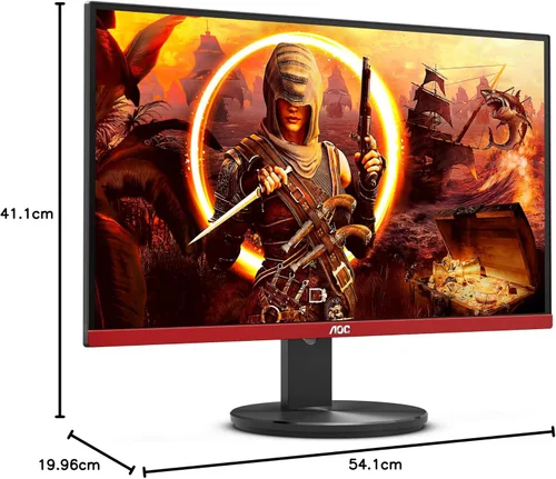 Vista 11 de AOC G2490VX - Monitor para juegos sin marco de 24 pulgadas, FHD 1920 x 1080, 1 ms 144 Hz, FreeSync Premium, 126% sRGB / 93% DCI-P3, 3 años