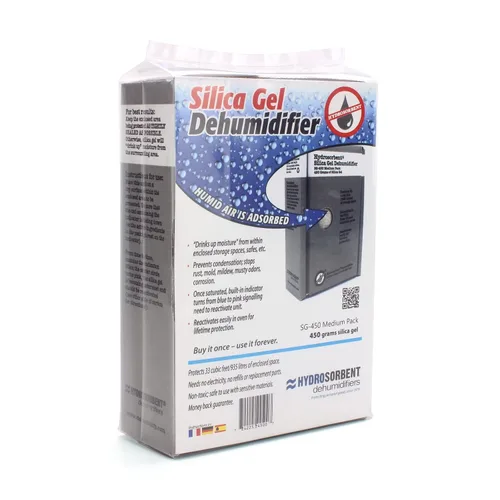Vista 8 de HYDROSORBENT® Gun Safe Deshumidificador recargable de gel de sílice de 15.87 oz de cartón. Absorbente de humedad. Deshumidificador desecante