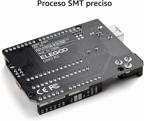 Vista 5 de ELEGOO Placa UNO R3 ATmega328P con cable USB (compatible con Arduino) para Arduino