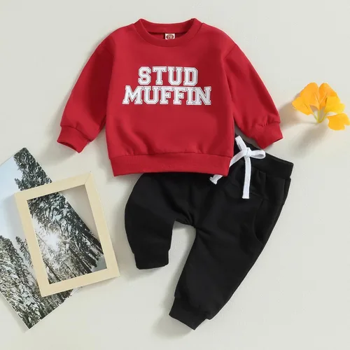 Vista 2 de Conjunto de sudadera con estampado de trébol para bebé y niño pequeño, ropa para recién nacidos