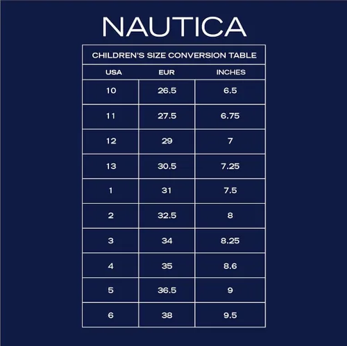 Vista 6 de Nautica Akeley - Tenis para niños sin cordones para jóvenes y niños (niños grandes, pequeños y bebés)