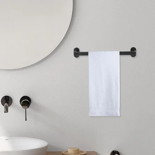 Vista 2 de NUOBESTY Toallero sin perforación, soporte de pared para baño, cocina, dormitorio, multiuso, ahorro de espacio, con acabado liso