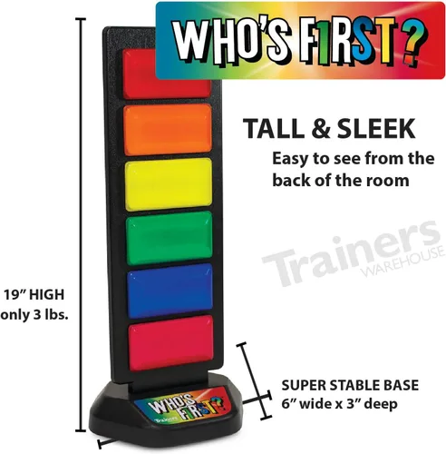 Vista 4 de Trainers Warehouse ¿Quién es el primero? Sistema de zumbador inalámbrico v3 Game 6 Fomenta la emoción de la presentación de juegos en el aula