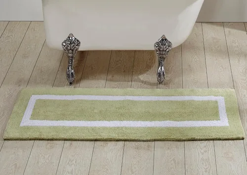 Vista 32 de Better Trends - Alfombra de baño 100% algodón reversible, altamente absorbente y lavable a máquina, suave, tapete de ducha para piso de baño