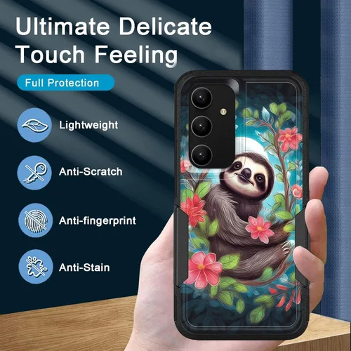 Vista 771 de Funda para Galaxy A14 5G, resistente de doble capa híbrida de policarbonato duro, goma suave, a prueba de golpes, funda protectora resistente
