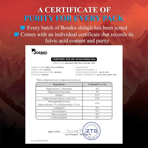 Vista 8 de Gomitas Shilajit puras del Himalaya de 3200 mg orgánicas para hombres y mujeres con probióticos y magnesio, Ashwagnadha Chaga, cúrcuma, ácido