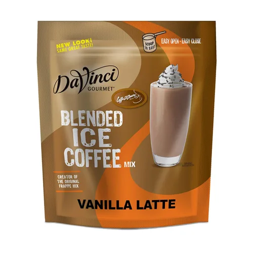 Vista 4 de DaVinci Gourmet Mezcla de Café Helado con Caramelo, 3 Libras (Paquete de 1)