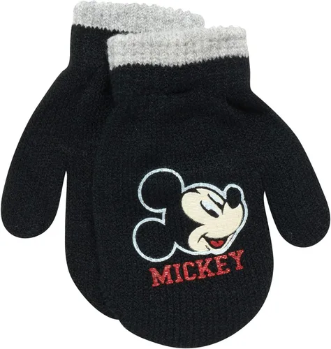 Vista 5 de Disney Conjunto de sombrero de invierno de Mickey Mouse y 2 pares de guantes o guantes edad 2-7