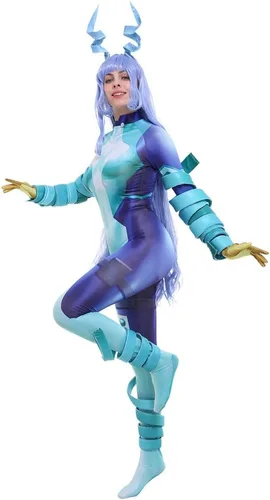 Vista 2 de miccostumes Disfraz de superhéroe de anime 3D para mujer, disfraz de cosplay con accesorios