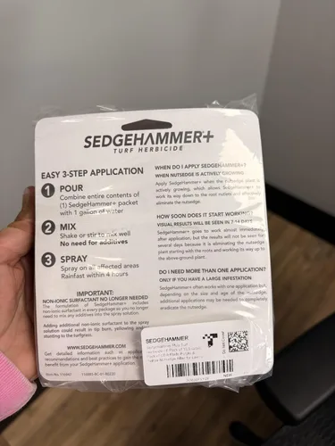 Vista 4 de Sedgehammer Plus Turf Herbicida - Paquete de 6 unidades de 0.48 oz de mata nuez morada y amarilla hecha en Estados Unidos para césped