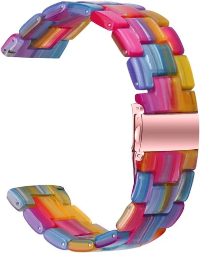 Vista 11 de Resin Watch Band Compatible with Amazfit Active/GTS 3/GTS 4/GTR Mini/GTS 2/ GTS 2e/ GTS 2 Mini/GTS 4 Mini Bands, 20mm Replacement Adjustable Fenlv