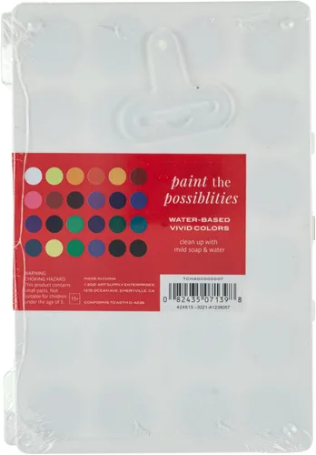 Vista 2 de Hello, Artist! Juego de pastel de acuarela con pinceles, ideal para principiantes, estudiantes y artistas conscientes del valor, a base de agua