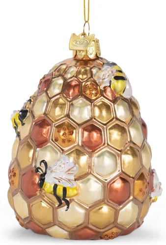 Vista 2 de Kurt S. Adler Adorno de cristal Noble Gems Bee-Hive