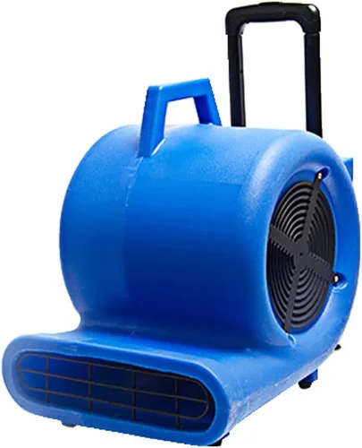 Vista 8 de INTBUYING Ventilador de aire de 3 velocidades secador de alfombras 1.2 HP resistente, potente flujo máximo 5700 CFM, ventilador de piso azul 110 V