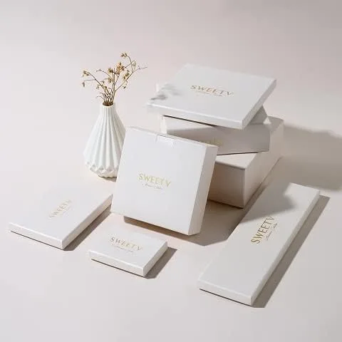 Vista 6 de SWEETV Juego de joyas de boda para novias sirvienta circonita cúbica marquesa collar de novia juego de aretes para mujer disfraz de graduación