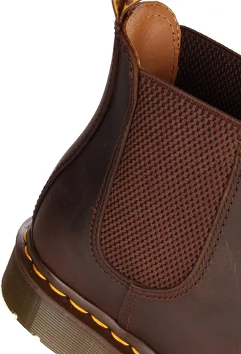 Vista 2 de Dr. Martens Botas Chelsea unisex, color marrón oscuro Crazy Horse, 9 US para hombre