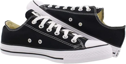 Vista 4 de Converse - Tenis de caña baja para hombre NegroBlanco 7 Women5 Men
