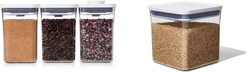 Vista 9 de OXO Good Grips - Juego de recipientes POP (3 piezas cuadradas pequeñas + 4 piezas Mini)