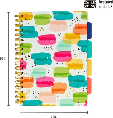 Vista 3 de Pukka Pad - Cuaderno de 5 asignaturas, 3 unidades, 7 x 10 pulgadas. 100 Premium 2.82 oz/m² (80 GSM)