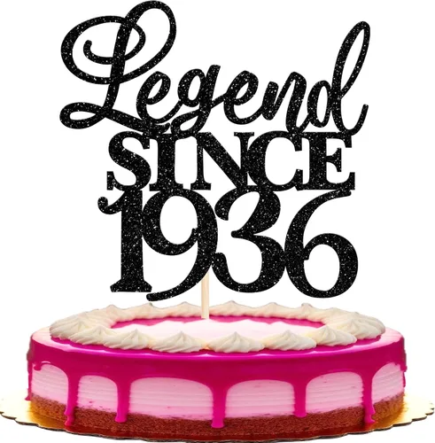 Vista 43 de Rsstarxi 1 paquete de decoración de pastel con purpurina de leyenda desde 2012 para decoración de tarta de cumpleaños 13 años para decoración