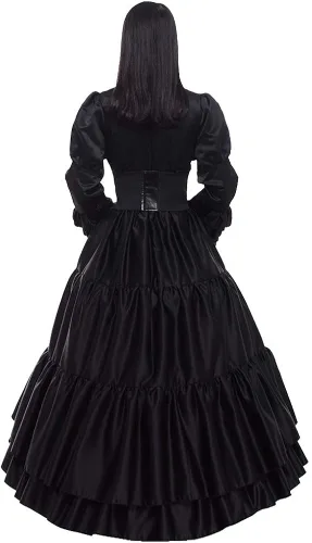 Vista 7 de GRACEART - Disfraz estilo victoriano , rococó, para mujer (vestido y miriñaque)