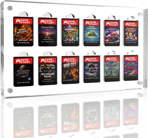Vista 13 de Estuche de exhibición de cartuchos de videojuegos, compatible con soporte para tarjetas Gameboy Advance, marco acrílico magnético para colección