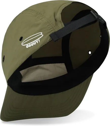 Vista 6 de Clakllie - Gorras de visera corta de secado rápido para hombres, gorra de 5 paneles para correr, impermeable, gorra de béisbol, gorra