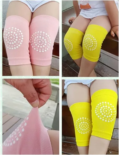 Vista 6 de Rodilleras para niños pequeños, unisex, antideslizantes, elásticas, para gatear, piernas no restrictivas, de 6 a 36 meses