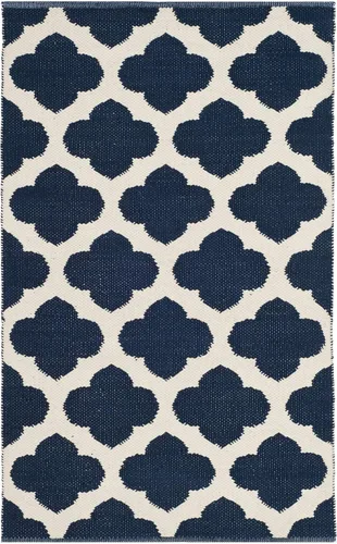 Vista 20 de SAFAVIEH Montauk Collection - Alfombra decorativa, 2 pies 6 pulgadas x 4 pies, color negro y marfil, hecho a mano, de algodón enrejado, ideal