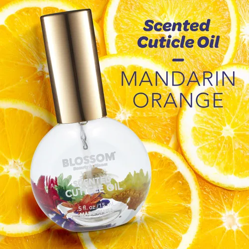 Vista 3 de Blossom Aceite para cutículas hidratante, hidratante, fortalecedor, perfumado, infundido con flores reales, fabricado en Estados Unidos, 0.84 onzas