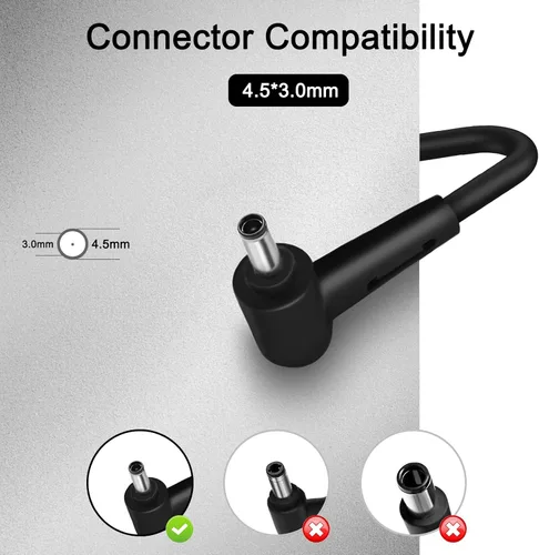 Vista 5 de Cargador para portátil de 90 W compatible con Asus Vivobook 15X 14X 16X 17X K1703Z M1703Q M1603Q D1603Q Y1603C ExpertBook B1500 P2451F P751J Asus