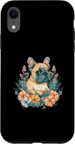 Vista 8 de iPhone 15 Bulldog Francés Asia Arte Japón China Amante de la Naturaleza Frenchie Caso