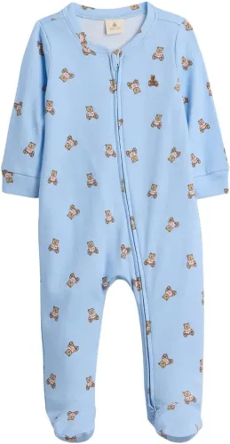 Vista 12 de GAP Traje de una pieza unisex para bebé con cremallera bidireccional y pies