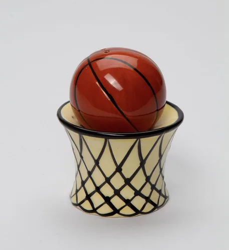Vista 2 de CG 10450 Baloncesto magnético con red de sal y pimentero, naranja, 2 1/2 x 2 1/2 x 3 pulgadas de alto