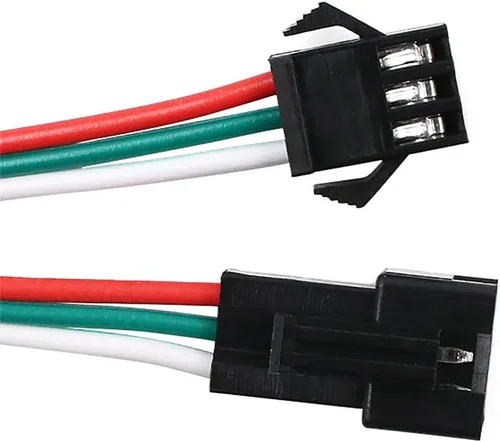 Vista 4 de 10 Sets 3 Pin JST SM macho hembra enchufe LED Cable 5.9 in 22awg alambre para WS2812B WS2812 WS2811 SK6812 SK6812-RGBW LED tira de luz