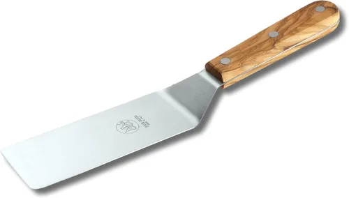 Vista 3 de DUE BUOI Juego de 2 Espátulas: Espátula Ancha y Espátula Estrecha - Mango de Madera de Olivo