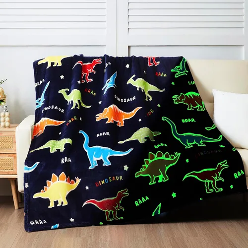 Vista 13 de QSTEHEML Manta de unicornio que brilla en la oscuridad, regalo de cumpleaños para niñas de 3 a 12 años, regalos de juguetes de unicornio, manta