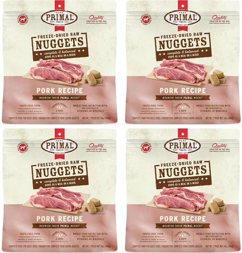 Vista 18 de Primal - Nuggets de alimento crudo liofilizado para perros, res, comida completa y balanceada, también se puede utilizar como complemento o premio