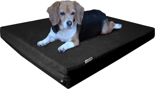 Vista 11 de Dogbed4less Cama ortopédica de espuma viscoelástica para perros con forro impermeable y cubierta de lona externa para mascotas pequeñas a medianas