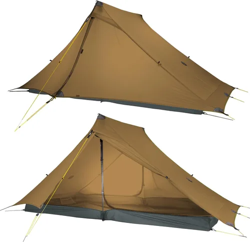 Vista 15 de LANSHAN Tienda de Campaña Ultraligera de 3 Temporadas para Mochilero para 1 Persona o 2 Personas Camping, Trekking, Kayak, Escalada, Senderismo
