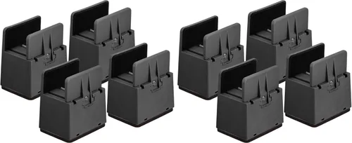 Vista 10 de uxcell Elevadores de cama de 2 pulgadas con abrazadera de tornillo ajustable, 4 elevadores de muebles para cama, escritorio, sofá, mesa, apto
