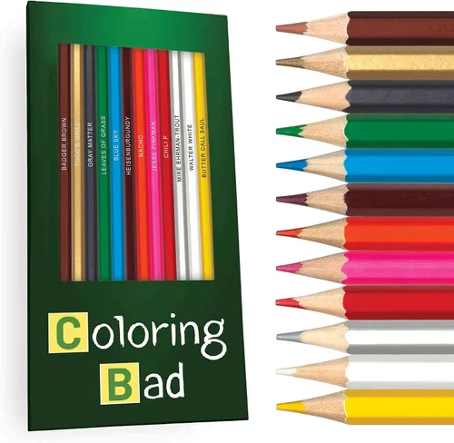 Vista 14 de Juego de lápices de colores inspirados en Grey's Anatomy para adultos, 12 lápices de dibujo con nombres estampados de aluminio, regalos de anatomía