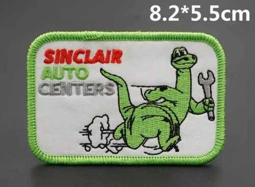 Vista 2 de Sinclair Auto Centers Racing Logo Gas Oil Fuel Mechanic Car Classic Motorsports 3.2" Coser en parche bordado para ropa