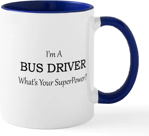 Vista 22 de CafePress Bus Driver Gift Idea Tazas Taza de café de cerámica de 11 oz (11.0 fl oz)