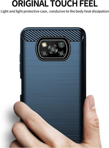 Vista 3 de Asuwish Compatible con Xiaomi Poco X3 Pro/PocoX3 NFC/Poco X3 Funda y protector de pantalla de vidrio templado, accesorios protectores de teléfono
